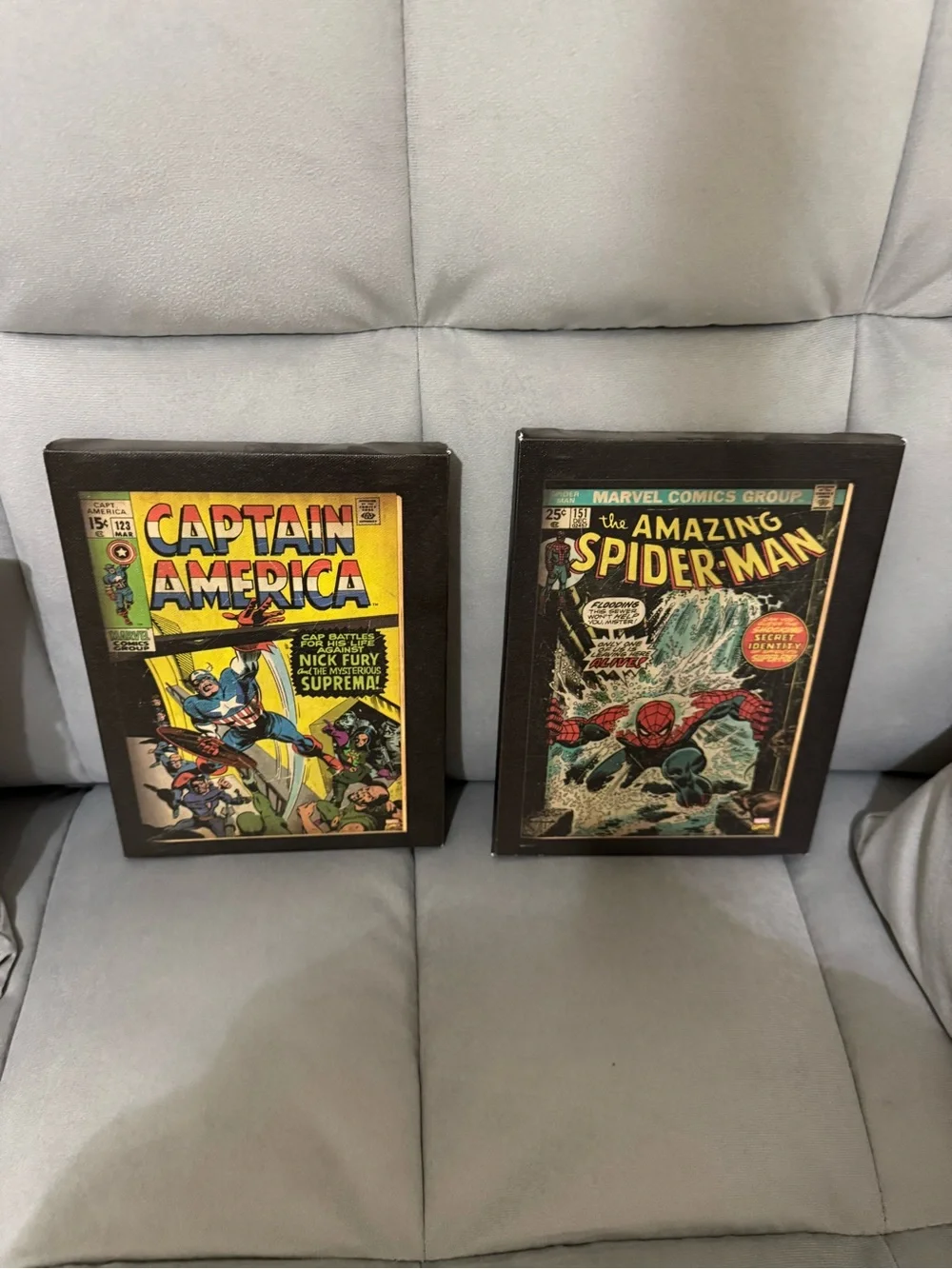 Marvel Black Canvas Art Panels (Set of 2)